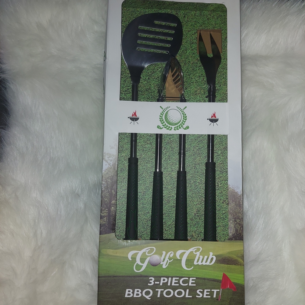 3-Piece BBQ Golf Club Tool Set